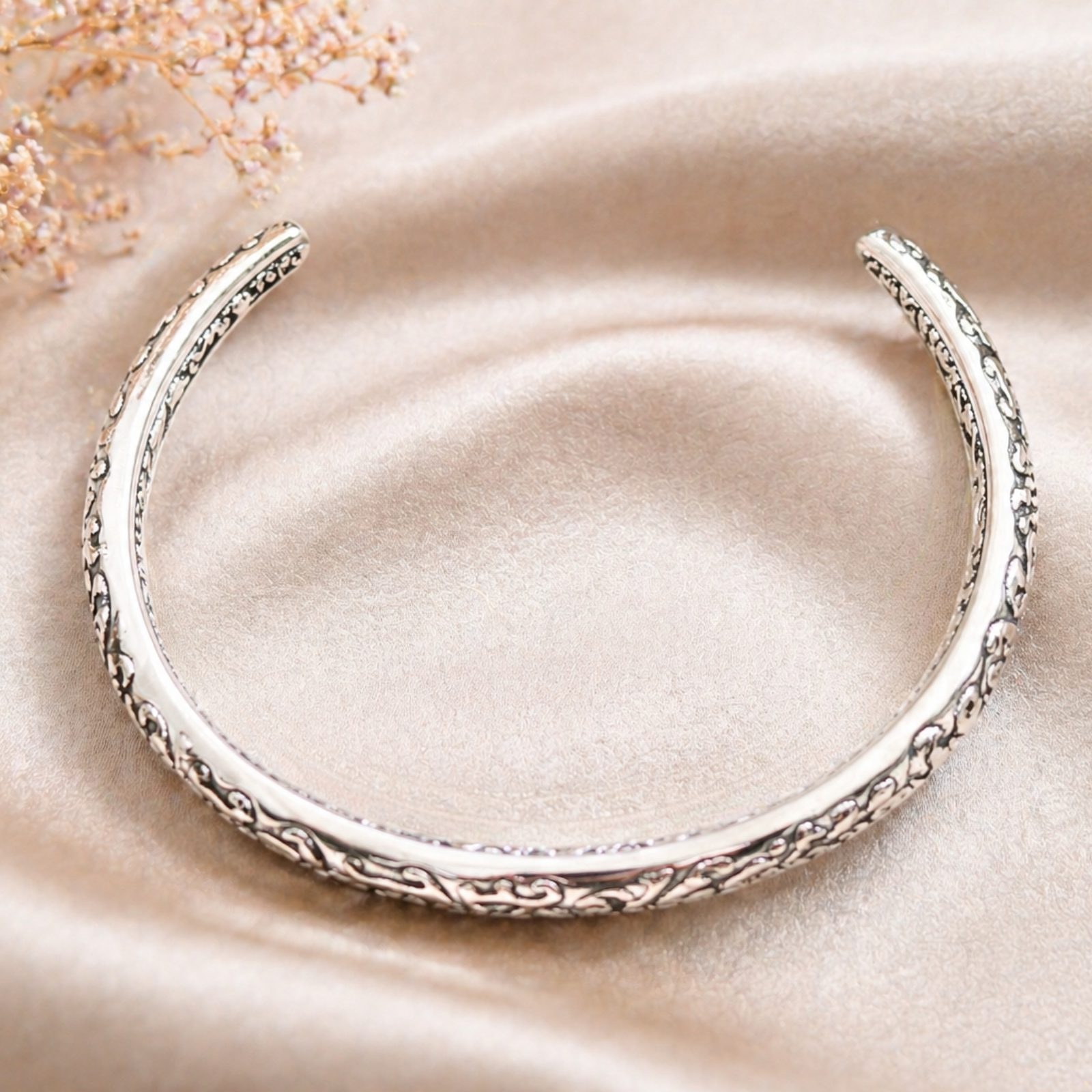 Sterling Silver Filigree Cuff Bracelet - Image 4