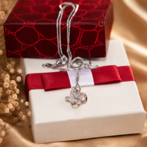 Crystal Clover Pendant Necklace
