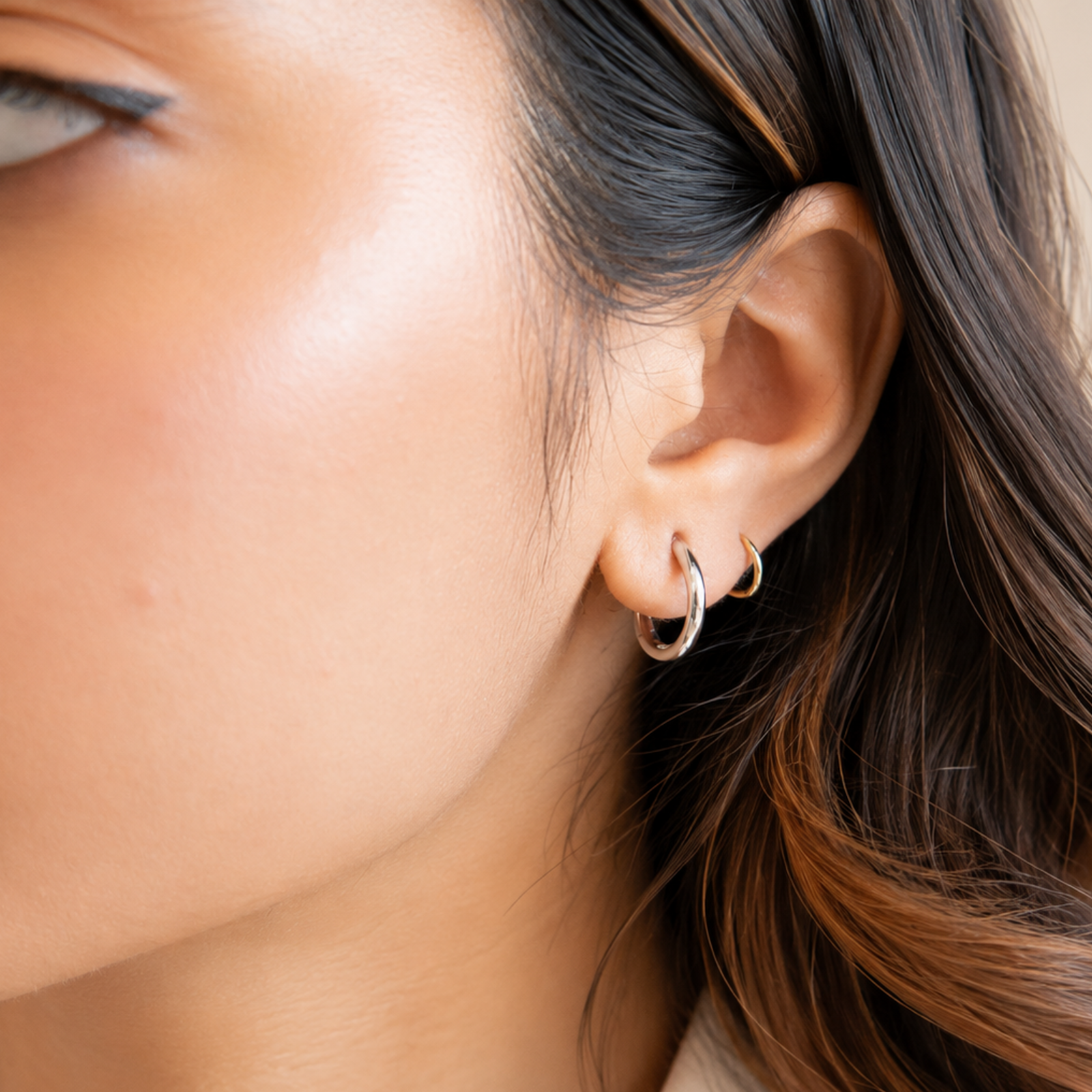 Essential Silver Hoops - Image 3