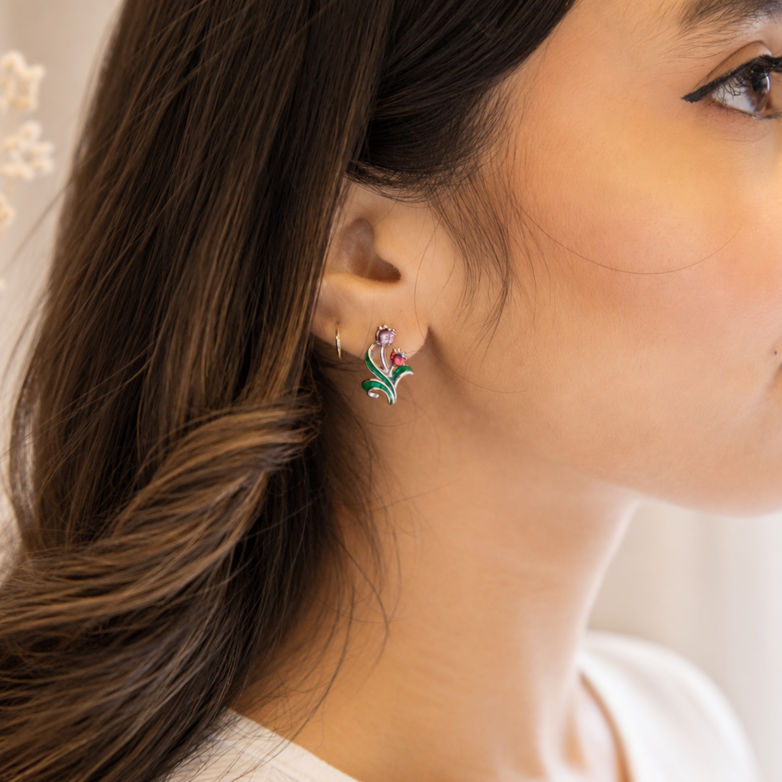 Ruby Vine Hoops - Image 2