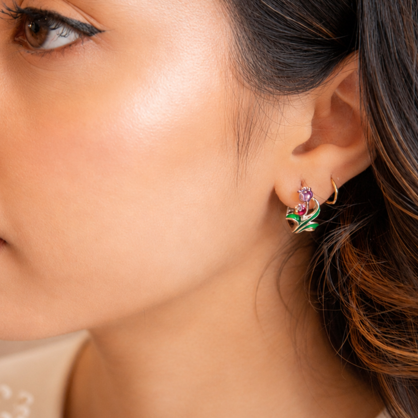 Ruby Vine Hoops - Image 3