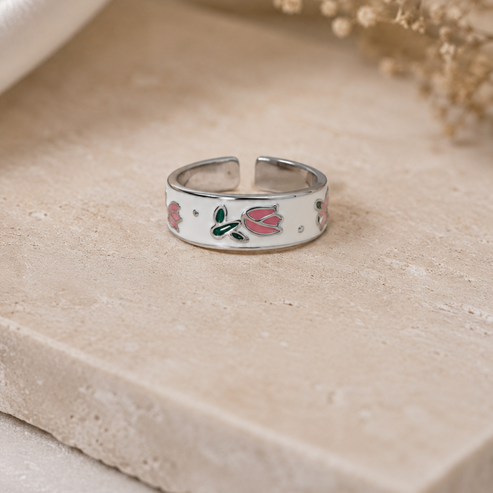 Pink Tulip Ring
