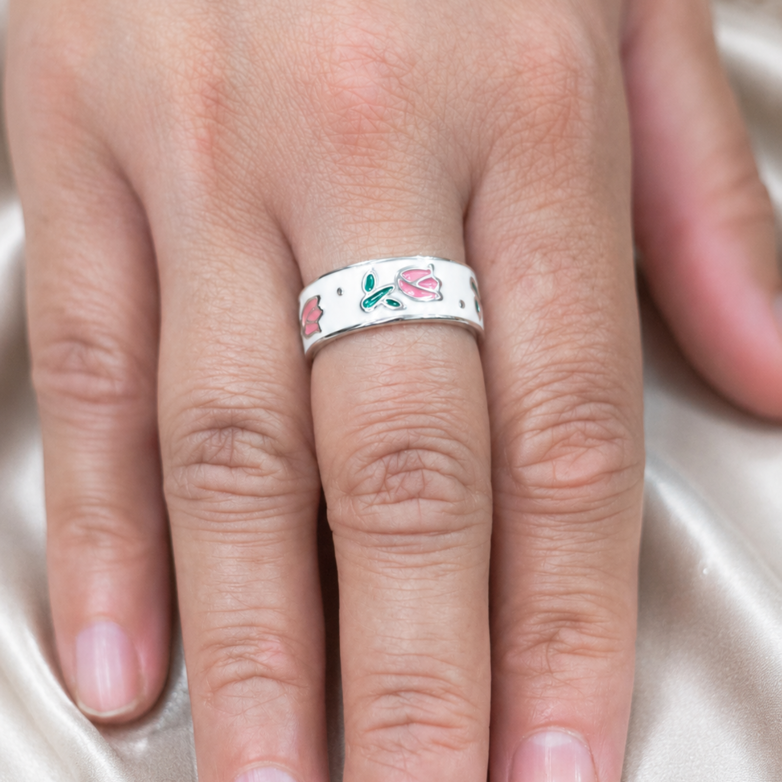Pink Tulip Ring - Image 2