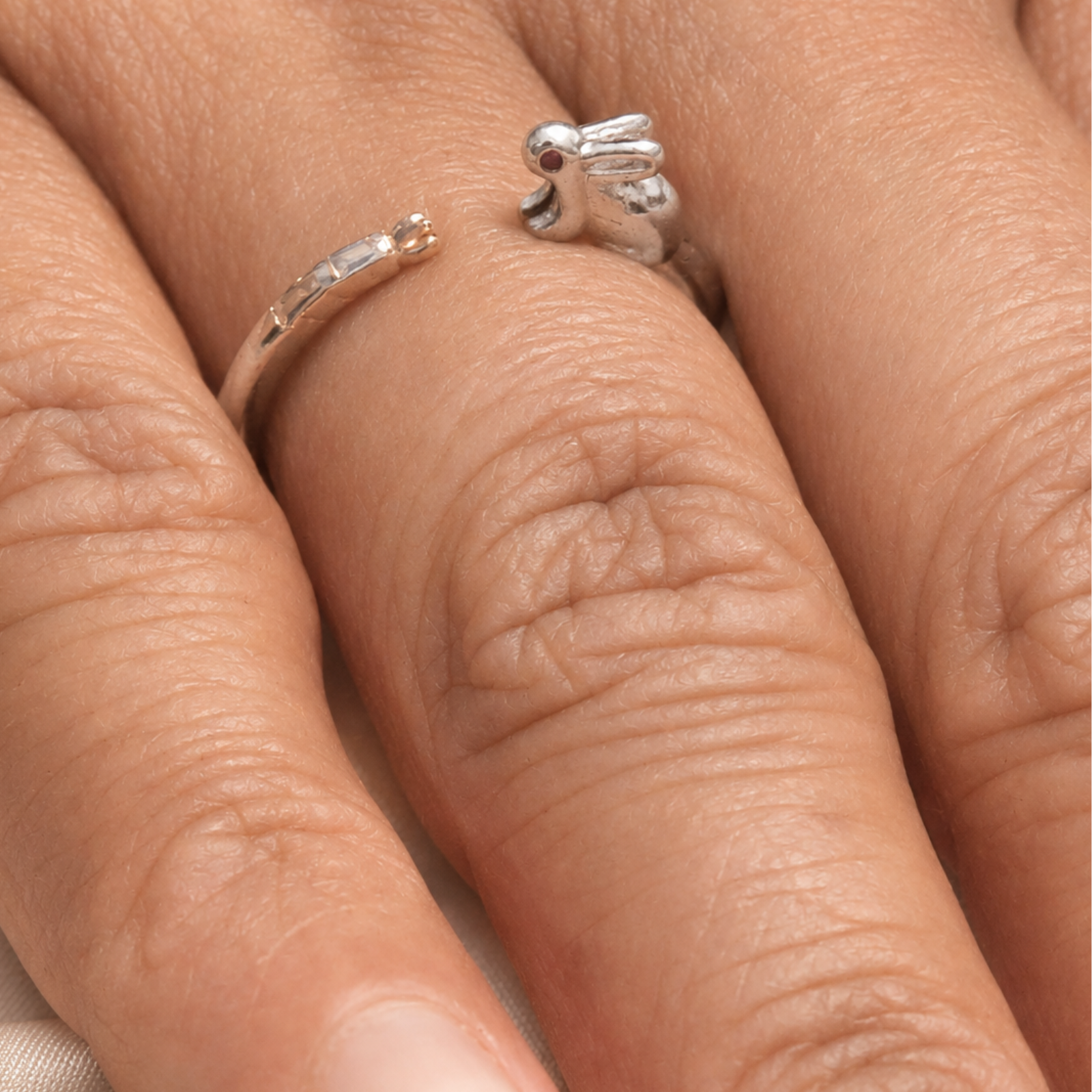 Bunny Hug Adjustable Ring - Image 3
